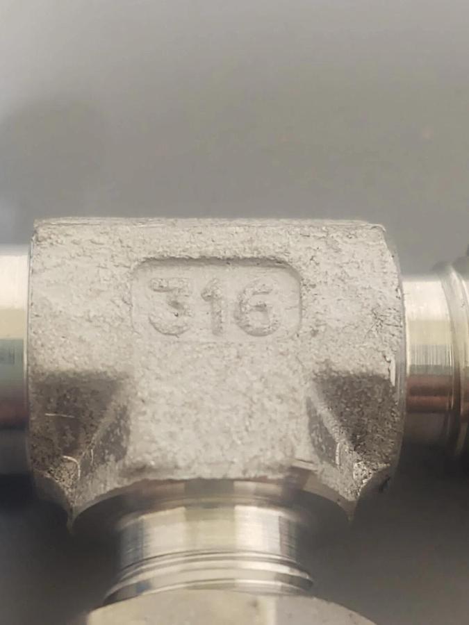 🔥 Parker 4MRT4N-316 NPT Male Run Tee, Same as SS-400-3-4TMT Swagelok 1/4 Tube