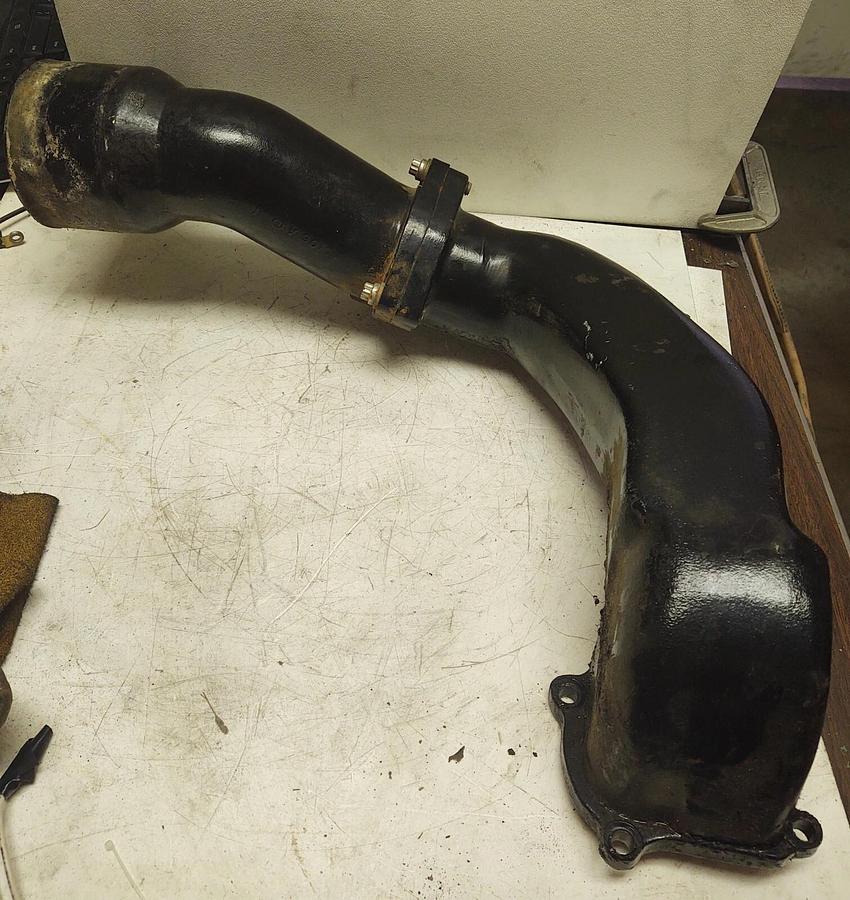 Used MerCruiser Exhaust Elbow Pipe Assembly 42420 Flang Bolting Alpha One Gen 1