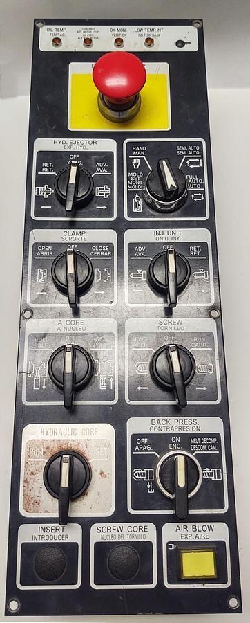 Used Mitsubishi 90-210 Ton Plastic Injection Molding Machine Operator Switch Panel