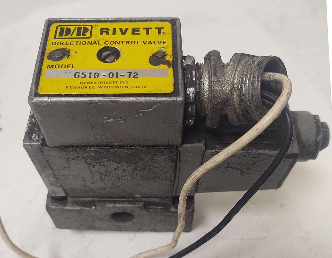 Used 🔥 Dynex/Rivett Directional Control Solenoid Valve 6510-01-72
