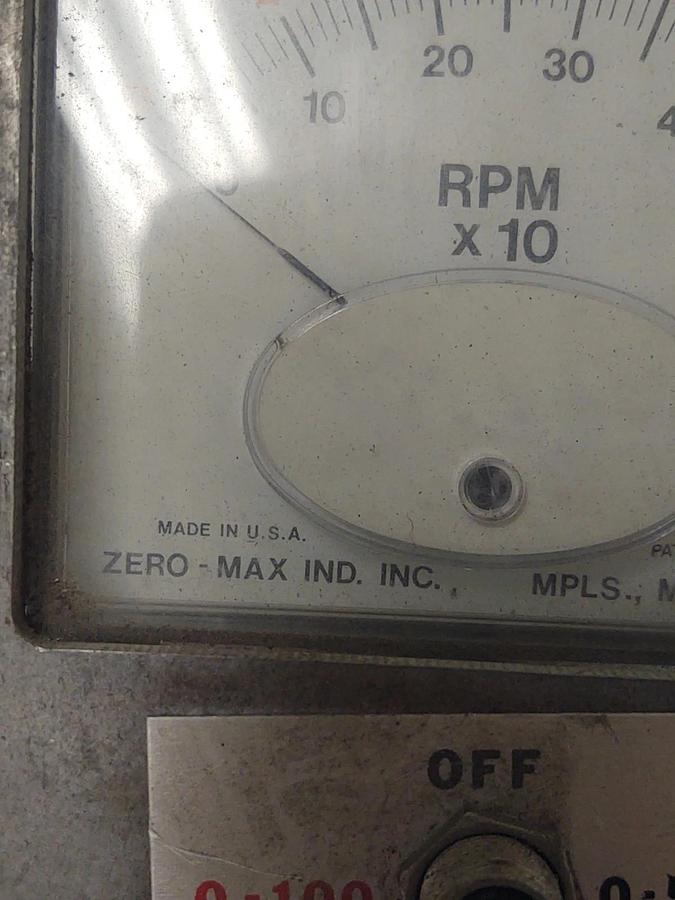 Used 🔥Zero-Max Tachometer Panel Meter 0-100 0-500