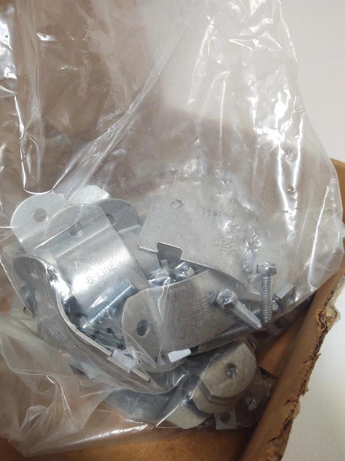 🔥(50 PCS) B-Line B2011ZN, Strut Pipe/Conduit Clamp,1-1/4 RGD 1-5/8 O.D.