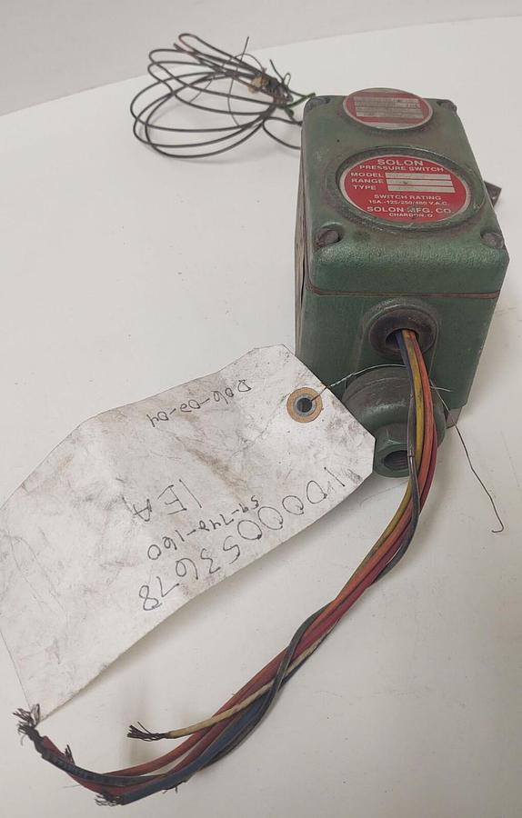 Used 🔥Solon 5PS/32 Pressure Switch Kit Range 100 Type NEMA 4