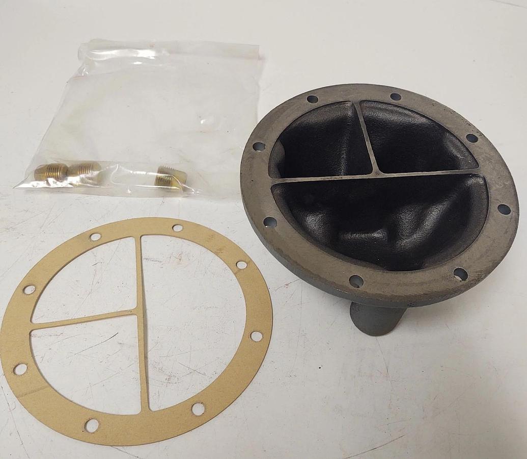 🔥Young Radiator F-600-4P Heat Exchanger End Bonnet Cap (4 Pass) 7.5"