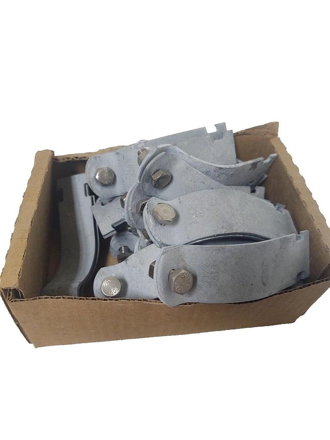 🔥(18 PR LOT) UNISTRUT RGD HDG, Pipe Clamp, 2-1/2", 2.875" OD,