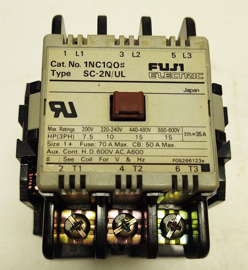 Used DFW-FUJI ELECTRIC SC-2N 35A MAGNETIC CONTACTOR FREE SHIPPING