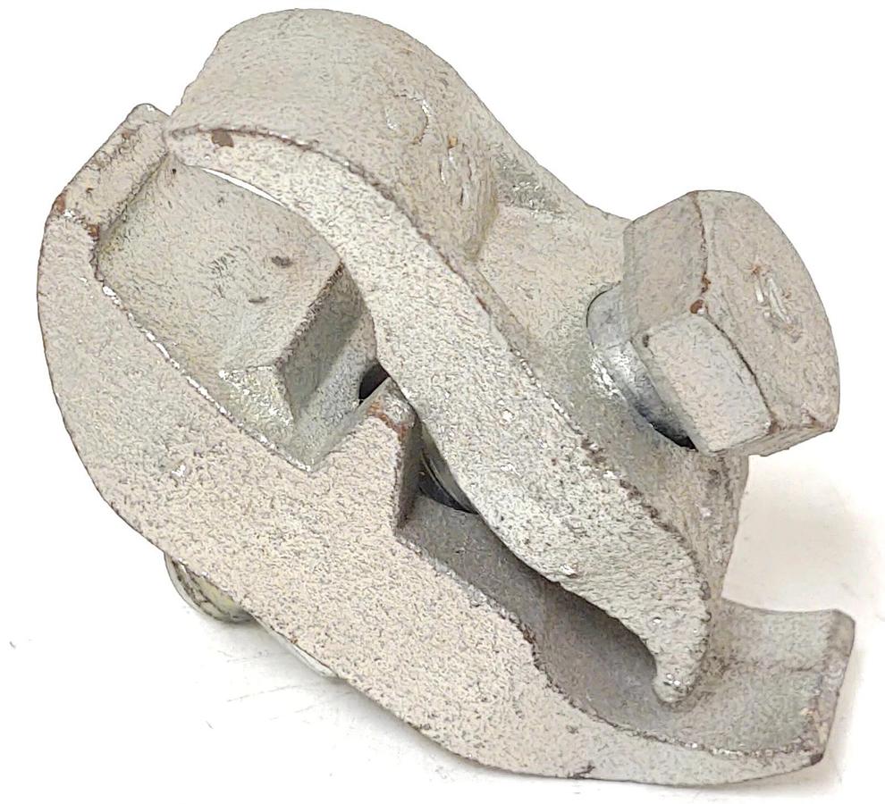 🔥 (9 PCS) 3/4 Crouse Cooper Eaton Zinc Plated Iron Parallel Beam Conduit Clamp