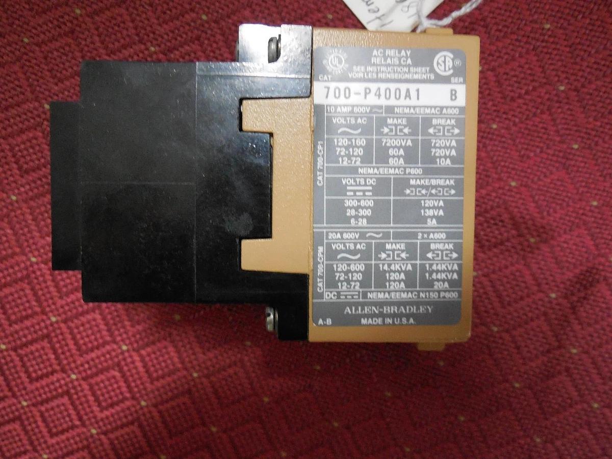 Used Allen Bradley AC Control Relay Contactor 700-P400A1