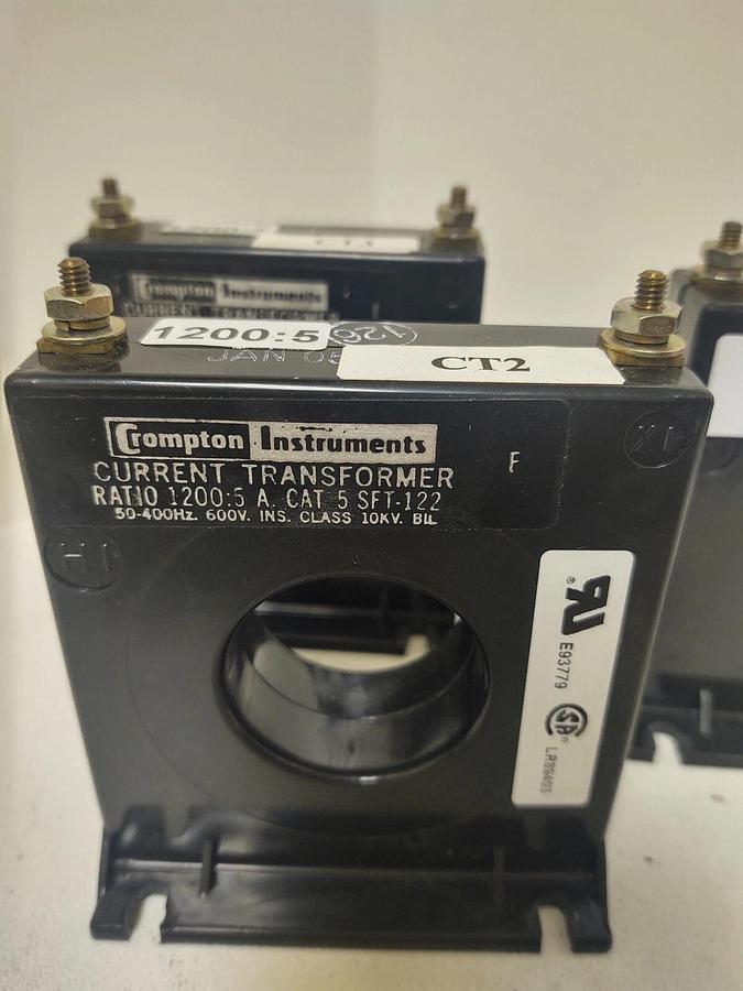 Used 🔥Cutler-Hammer Compton Instruments 1200:5 Current Transformers, Lot Of 3 SFT122