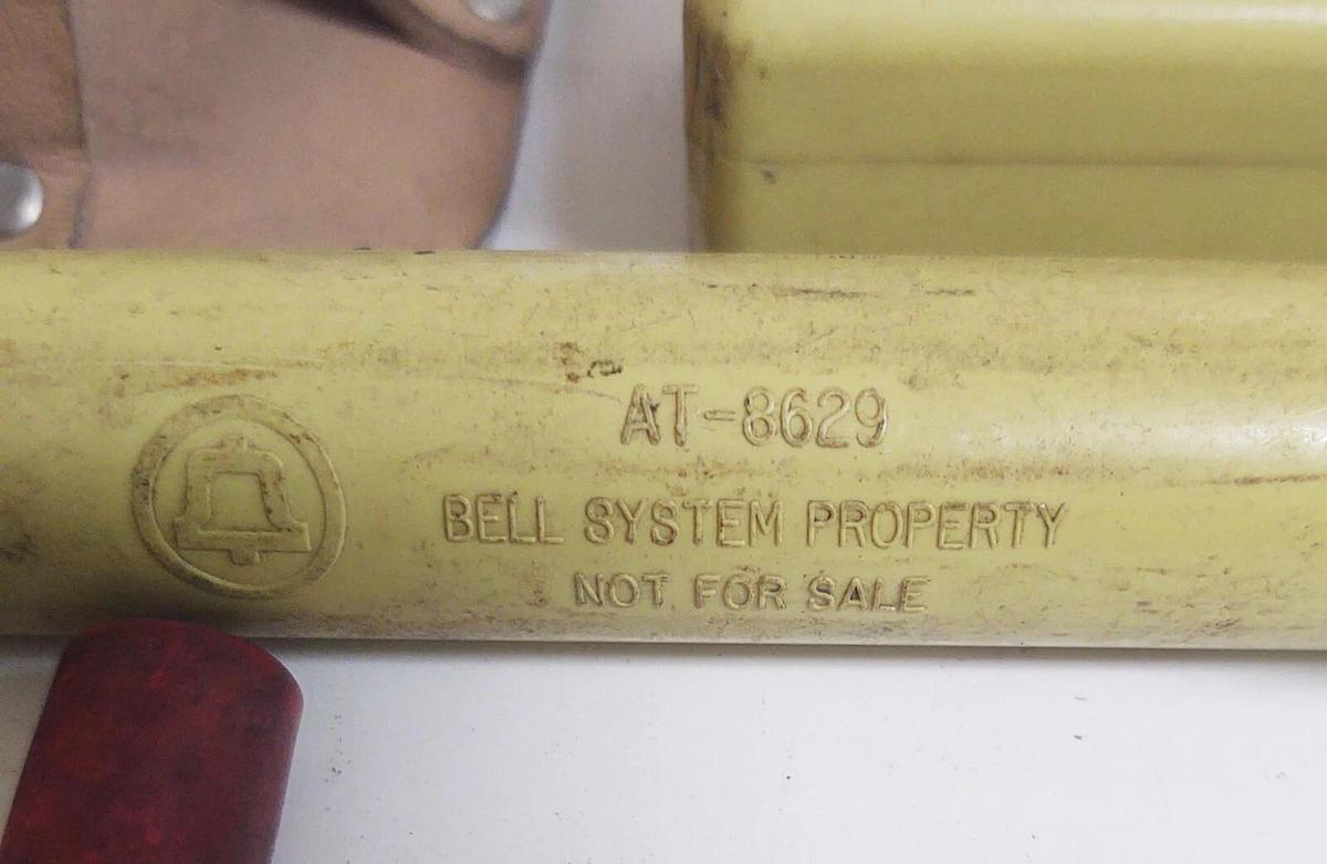 Used VINTAGE BELL SYSTEMS AT-8629 YELLOW PROBE PEi 77M Tracer in Leather