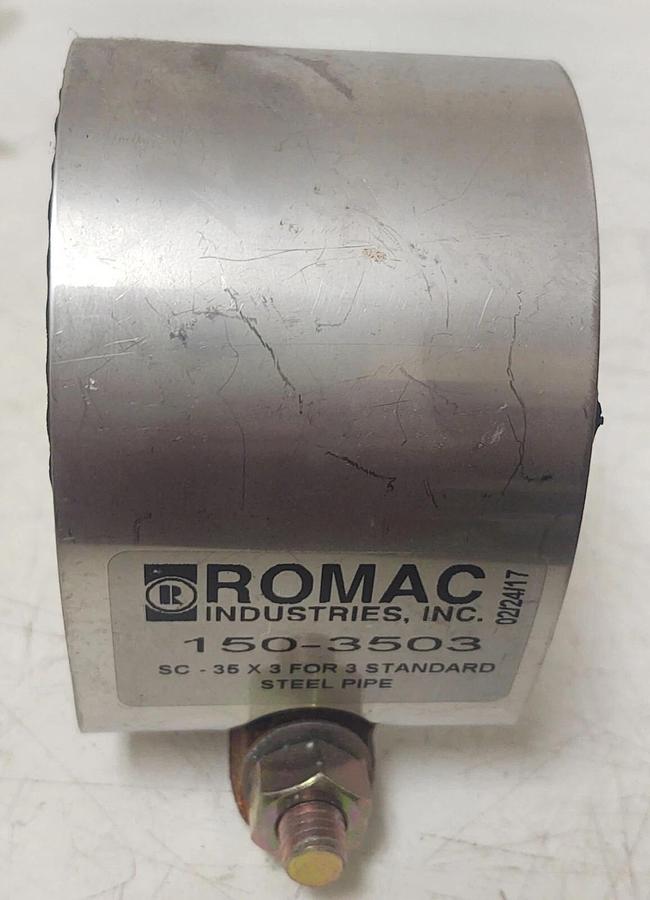 🔥 NOS ROMAC Pipe Repair Clamp Standard 3" Steel Pipe 150-3503
