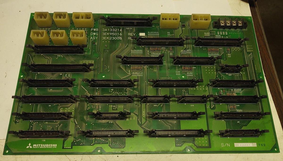Used MITSUBISHI MJ2 Circuit Board ASY 3EK23008, PWB 3A133214 #706Z69