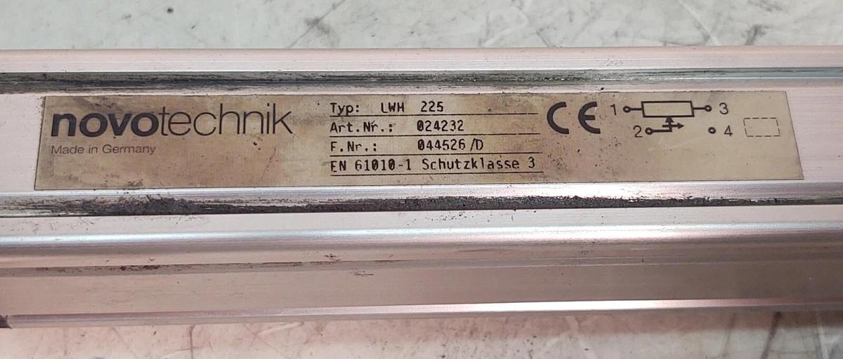 Used Novotechnik LWH-0225 Position Transducer LWH 225 Made in Germany CLEAN W/CORD