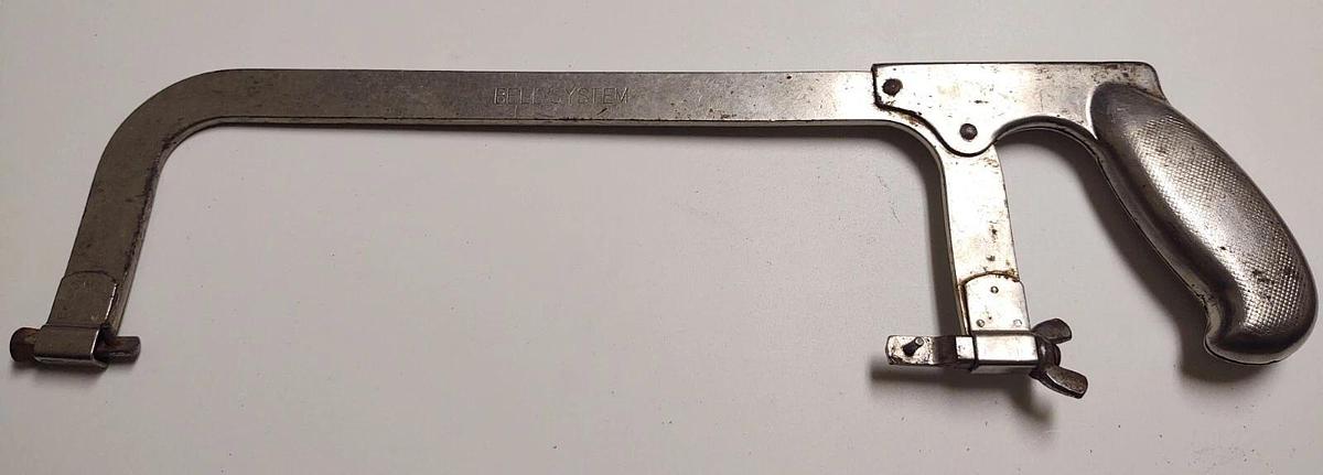 Used Vintage FORSBERG MFG CO #70 Hacksaw BELL SYSTEM with WHALE Logo