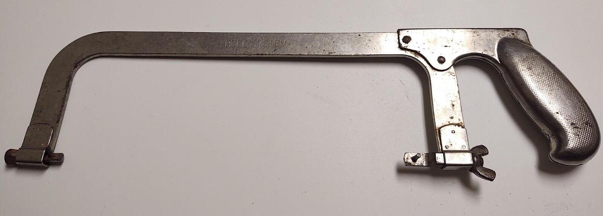 Used Vintage FORSBERG MFG CO #70 Hacksaw BELL SYSTEM with WHALE Logo