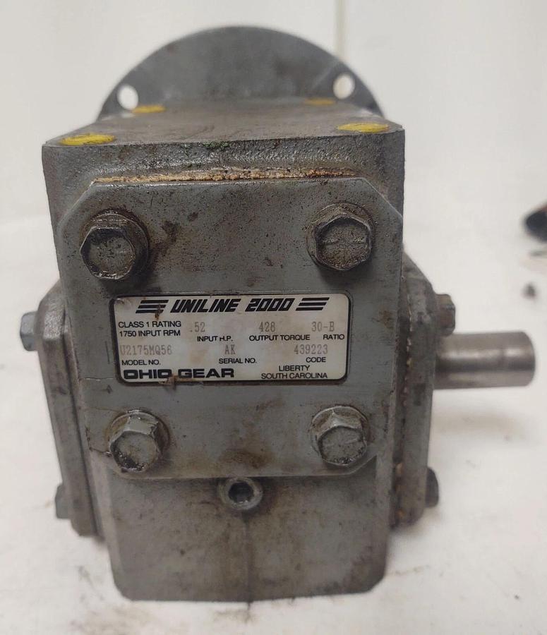 Used 🔥 Ohio Gear U2175MQ56 Uniline 2000 Worm Gear Speed Reducer 30-B