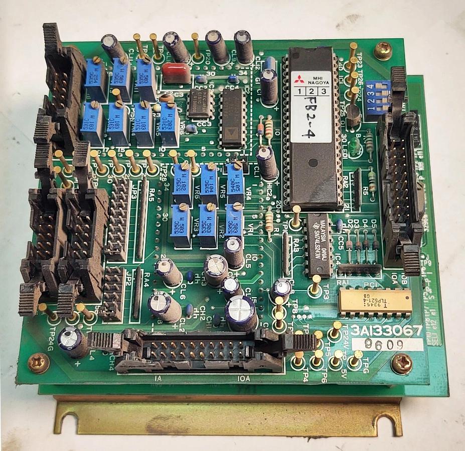 Used MJ 2 Press Mitsubishi Electric PLC Circuit Board Module Assembly & 3A133067