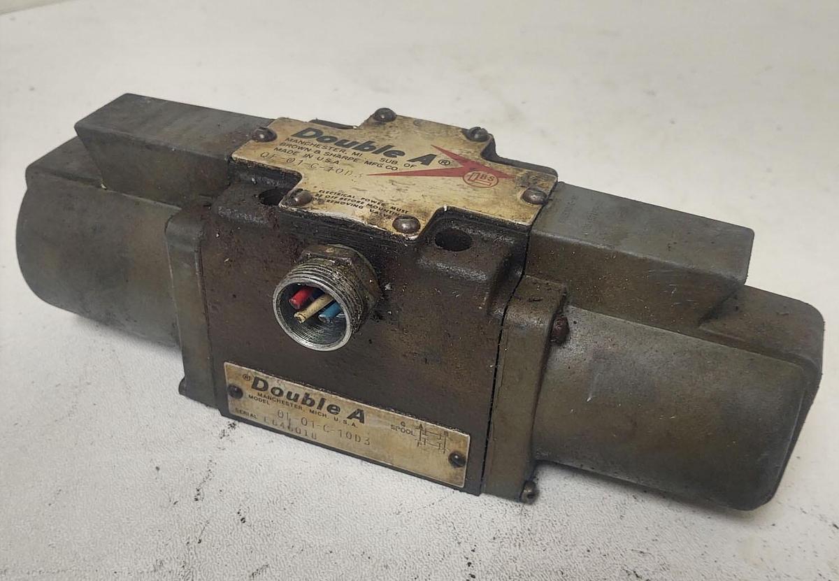 Used 🔥D05 C Spool DOUBLE A QF-01-C-10D3 HYDRAULIC VALVE 115V Coils