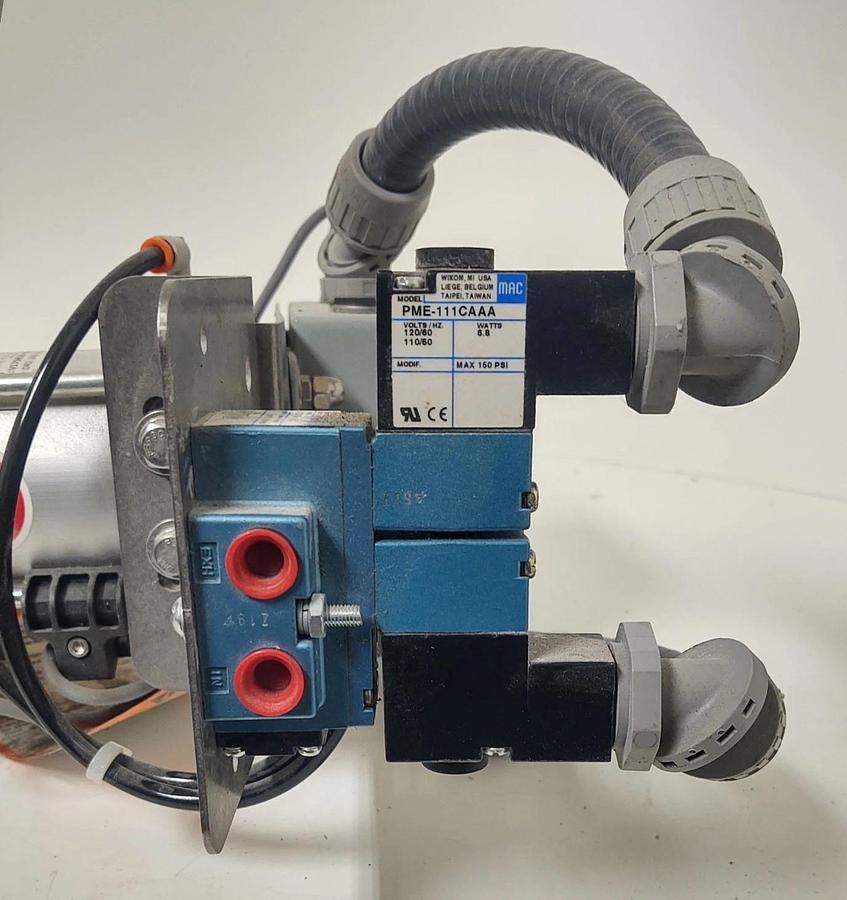 Used đŸ”¥SALINA VORTEX DR2-2AL-SL-MG-PET DIVERTER SLIDE GATE VALVE PNUMATIC CYLINDER 2"