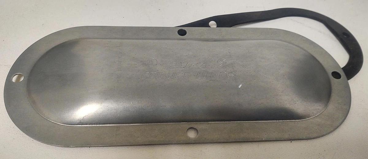 🔥 Crouse Hinds 880 2 1/2" 3" Condulet Cover with Bolts and Gasket