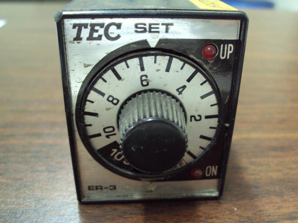 Used TEC Multi Range Time Delay Relay Type ER-31A  Timer 1S - 60S  10S -10M