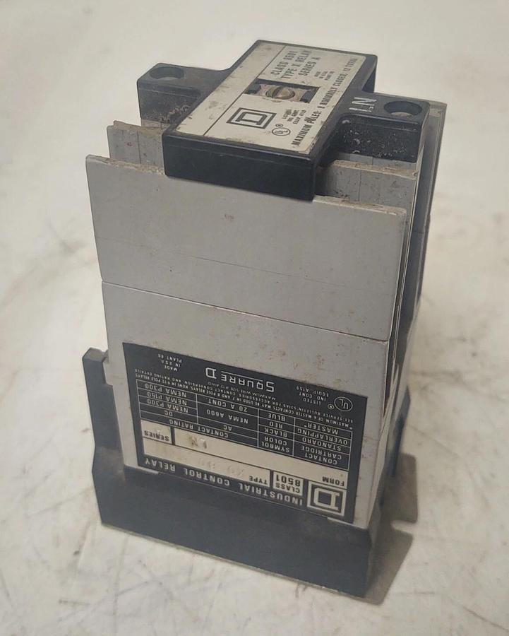 Used 🔥Square D Class 8501 Control Relay, Form LN Series A