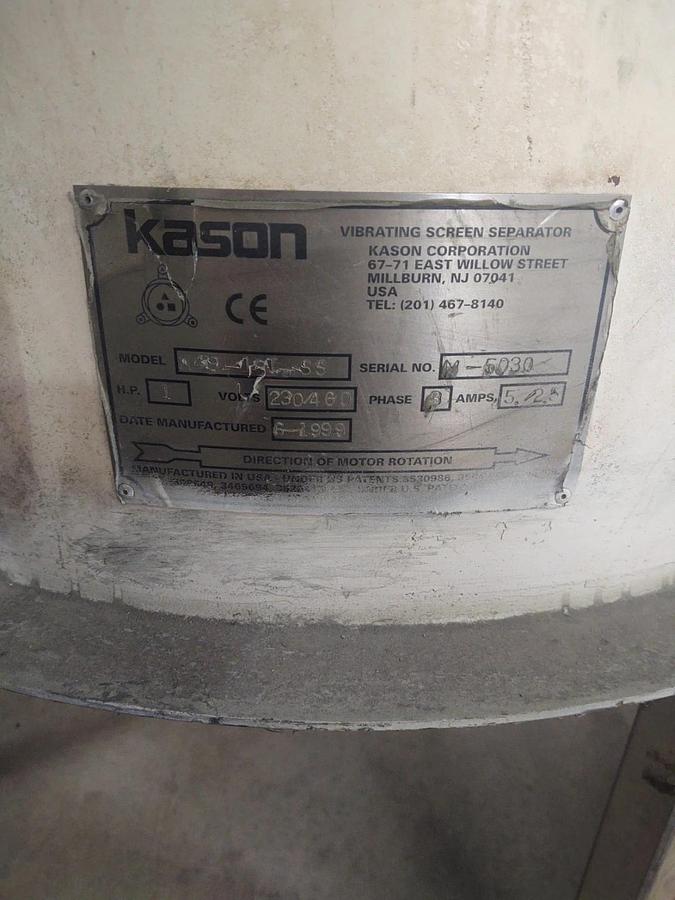 Used 🔥Kason Screeners K49 Separator Shaker Table 48"