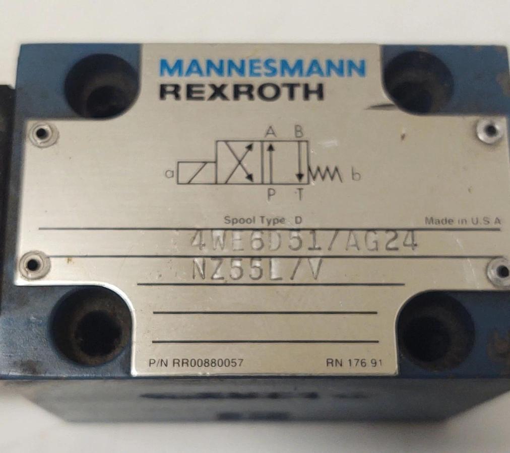 Used 🔥REXROTH 4WE6D51/AG24NZ55L/V Directional Control Valve