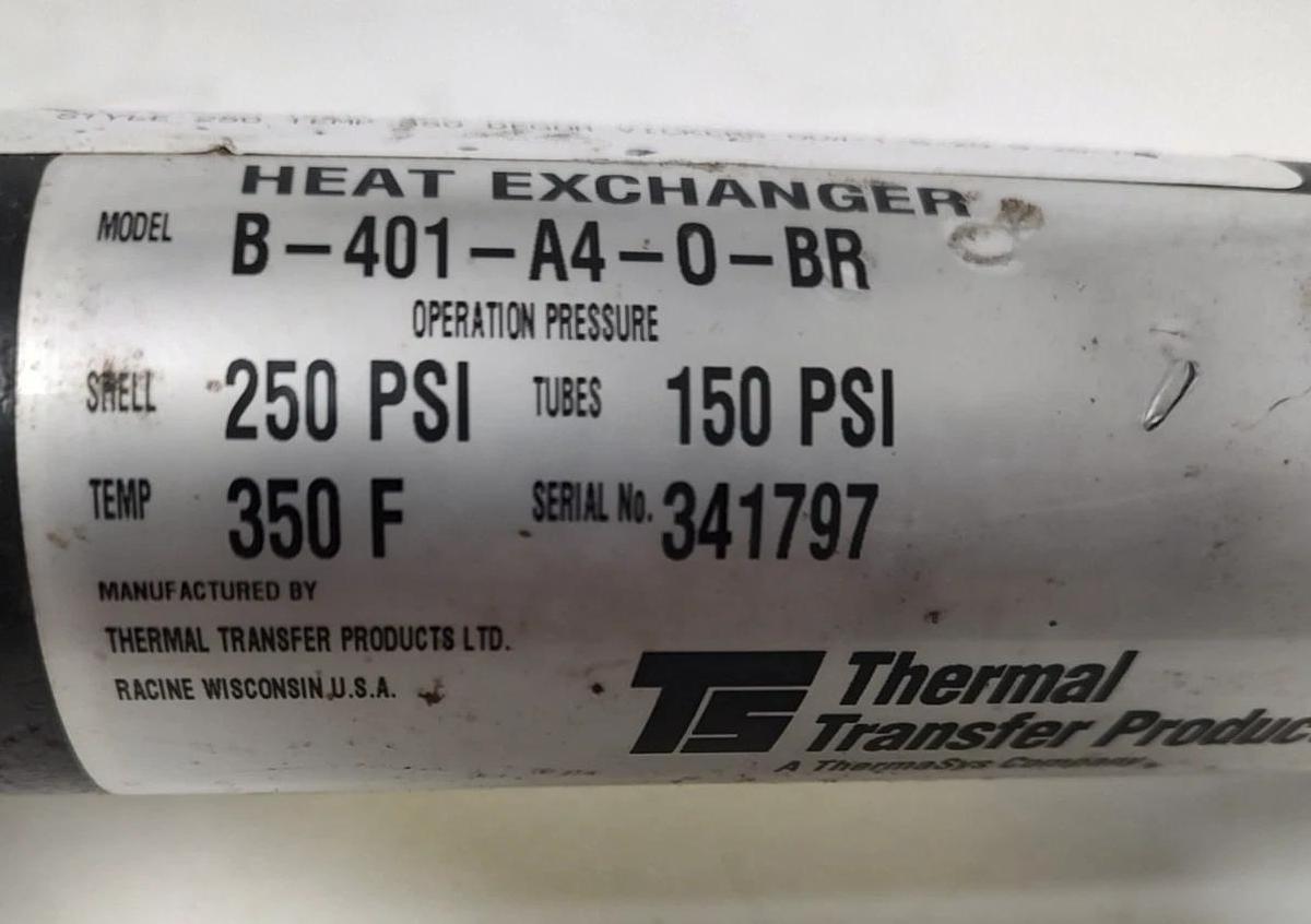 🔥Thermal Transfer B-401-A4-0-BR Heat Exchanger