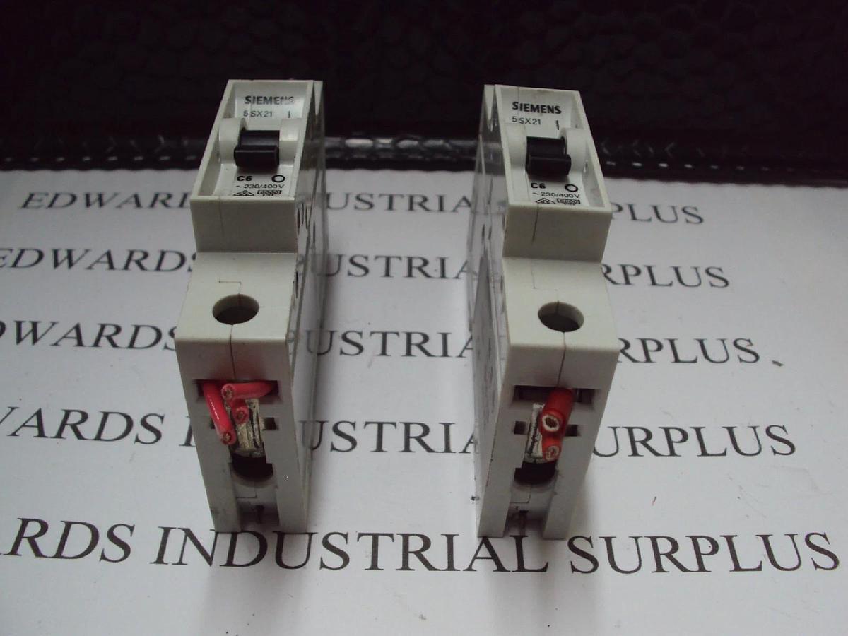 Used 2 Siemens 5SX21 Circuit Breaker 5SX2 230/400V