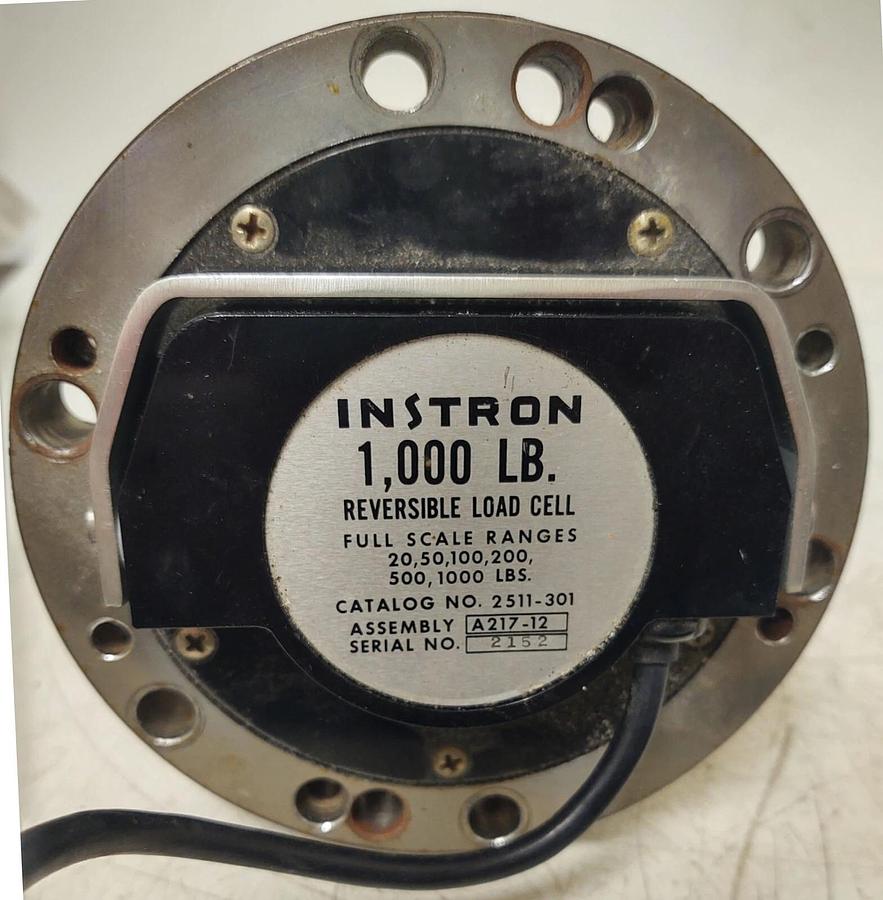 Used 🔥Instron A217-12 1000lb Reversible Load Cell Model 2511-301 Tensile Testing