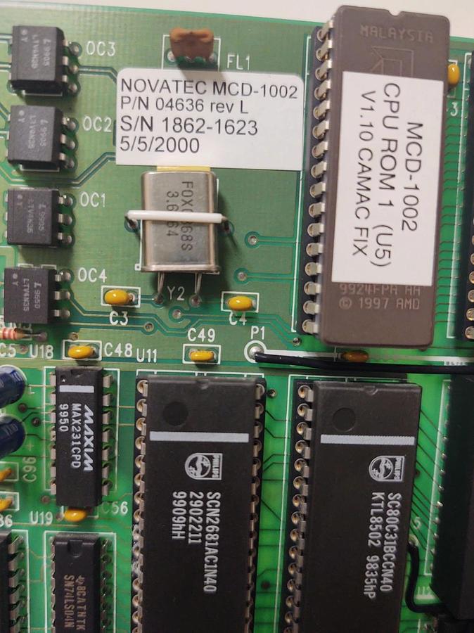Used 🔥Novatec 04636 Circuit Board for MCD-1002 CPU Dryer Controller