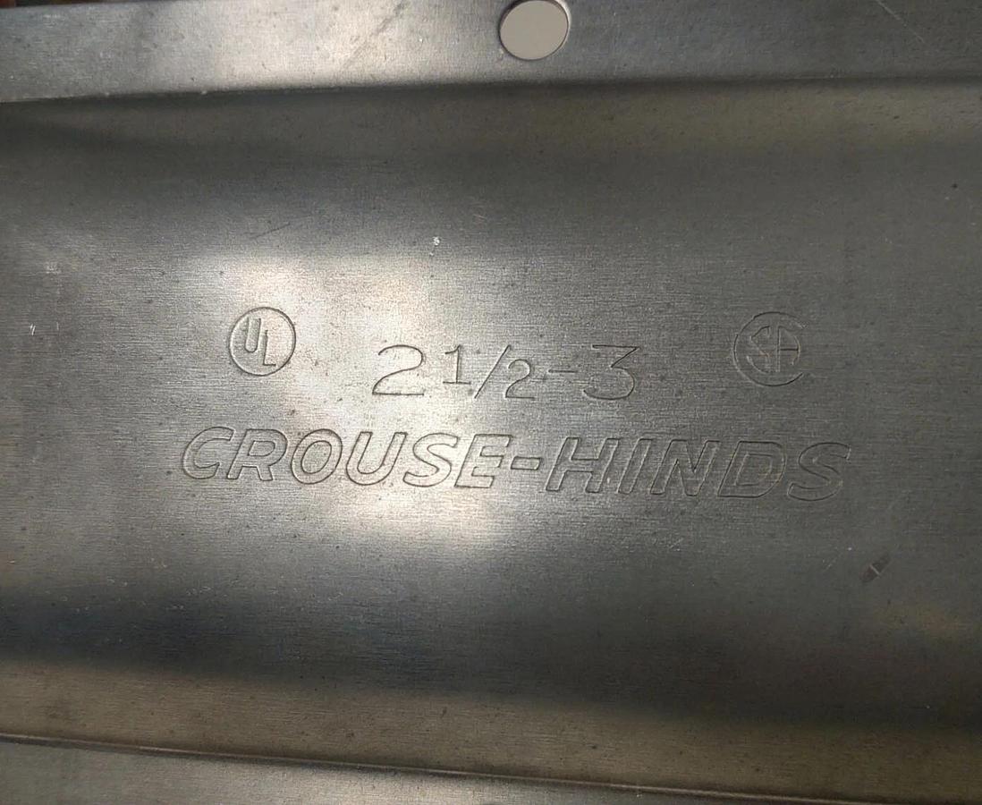 🔥 Crouse Hinds 880 2 1/2" 3" Condulet Cover with Bolts and Gasket