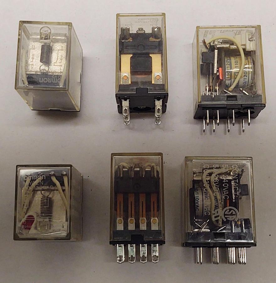 Used LOT 16 RELAYS OMRON MY4ZN 110/120VAC COIL 14 Pin, MY2, MY2N, MY4N FREE SHIPPING