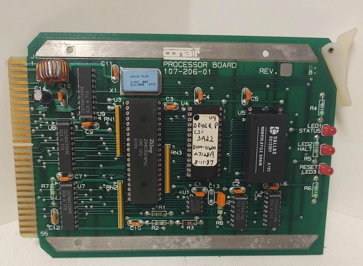 Used 🔥 CONAIR 107-206-1 Dryer CPU Control Processor Circuit Board