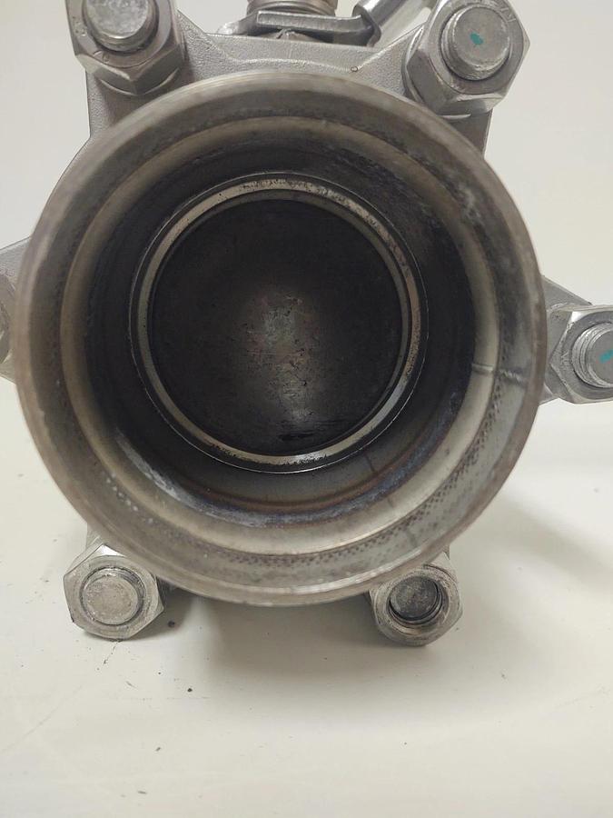 Used 🔥SHARPE 3" STAINLESS 3-PIECE BALL VALVE CF8M WELD SOCKET 600 WOG
