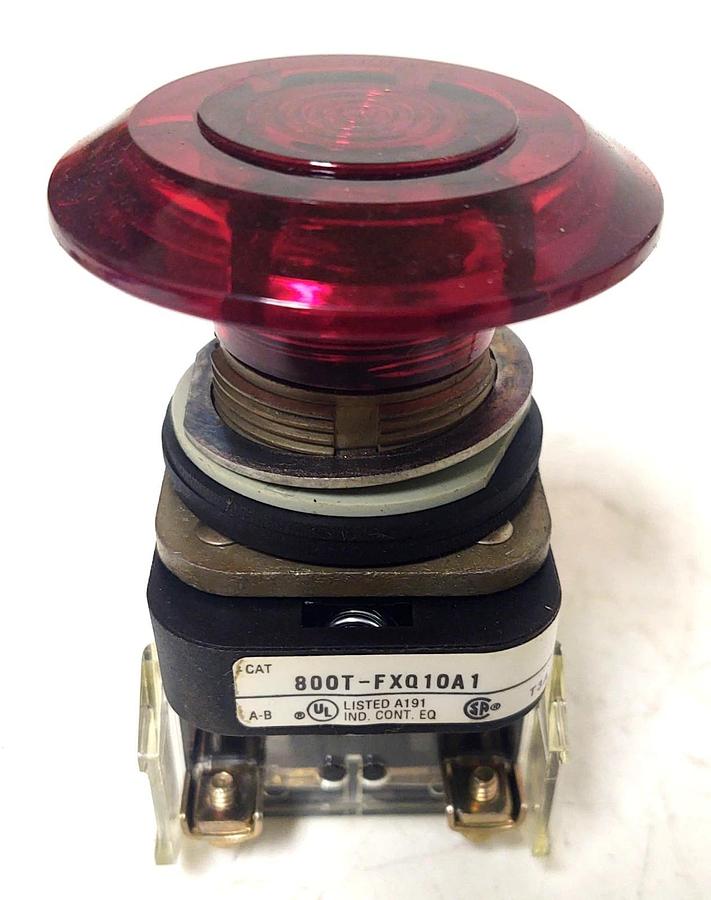 🔥NIB - ALLEN BRADLEY 800T-FXQ10A1 PUSHBUTTON PUSH-PULL RED