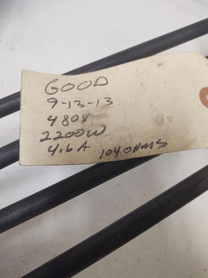Used 🔥TEMPCO THE06100 2200W 480V Tank Heating Element 188-117-06, THED6100