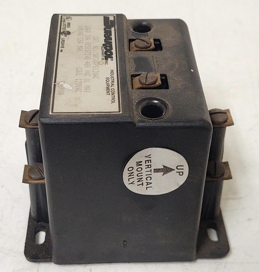 Used 🔥DURAKOOL 3 Pole Control Relay 3030APS120AC, 30A 480VAC 120V Coil