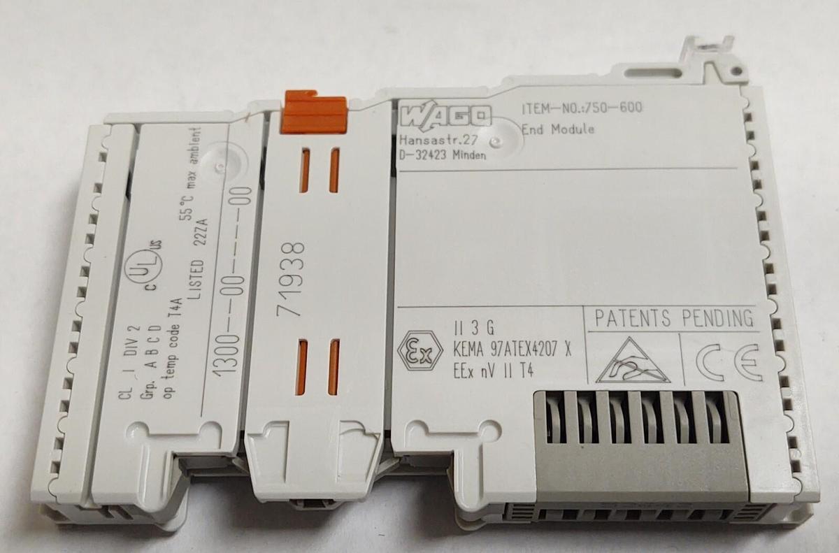 🔥 NEW WAGO 750-600 I/O End Terminal Module - Made in Germany