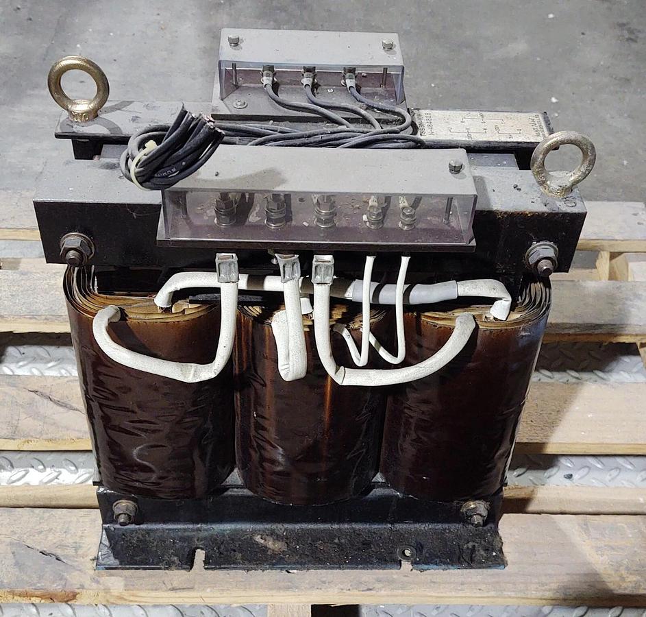 Used Tokyo Seiden 3 Ph Transformer 10 KVA / 480V Primary 200V Secondary Voltage 208V