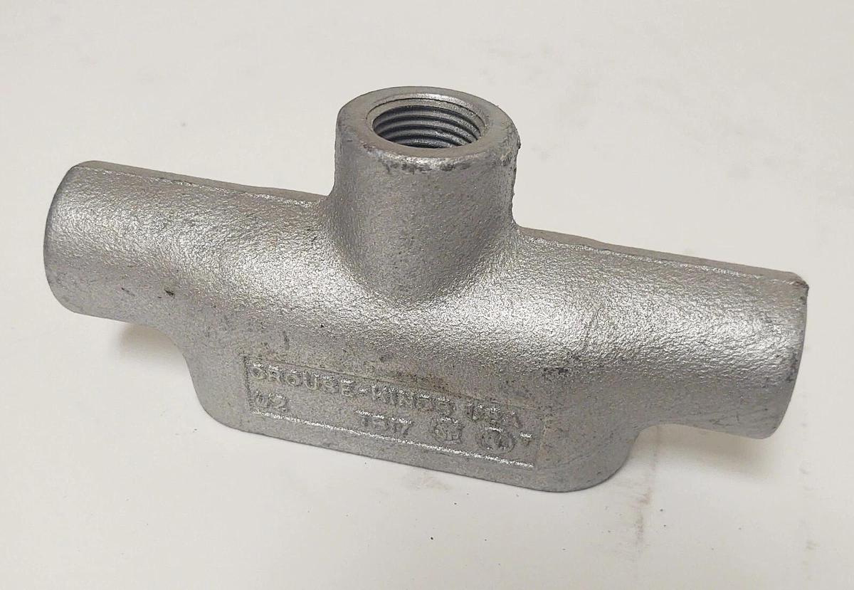 🔥 (27 PCS LOT) Crouse-Hinds TB17 Threaded Conduit Body 1/2" TEE