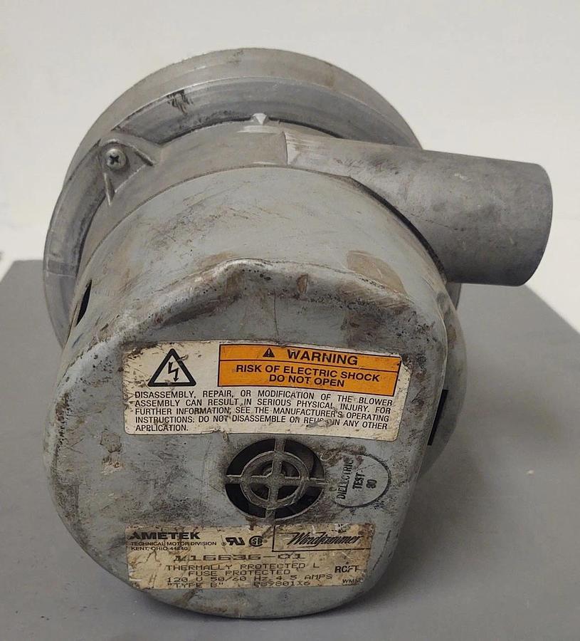 Used AMETEK Windjammer M16635-01 Blower Thermally Protected 120V