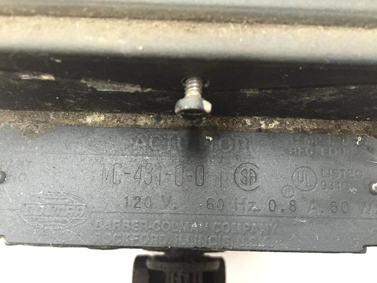 Used MC431001 Barber Colman Actuator for Two position Control MC-431-0-0-1