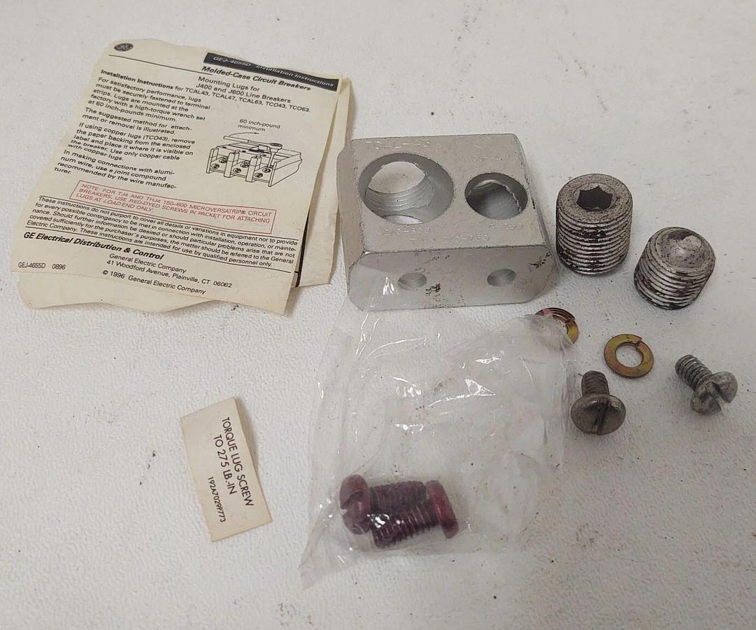 🔥GENERAL ELECTRIC TCAL43 / TCAL43 CIRCUIT BREAKER LUG KIT 400A