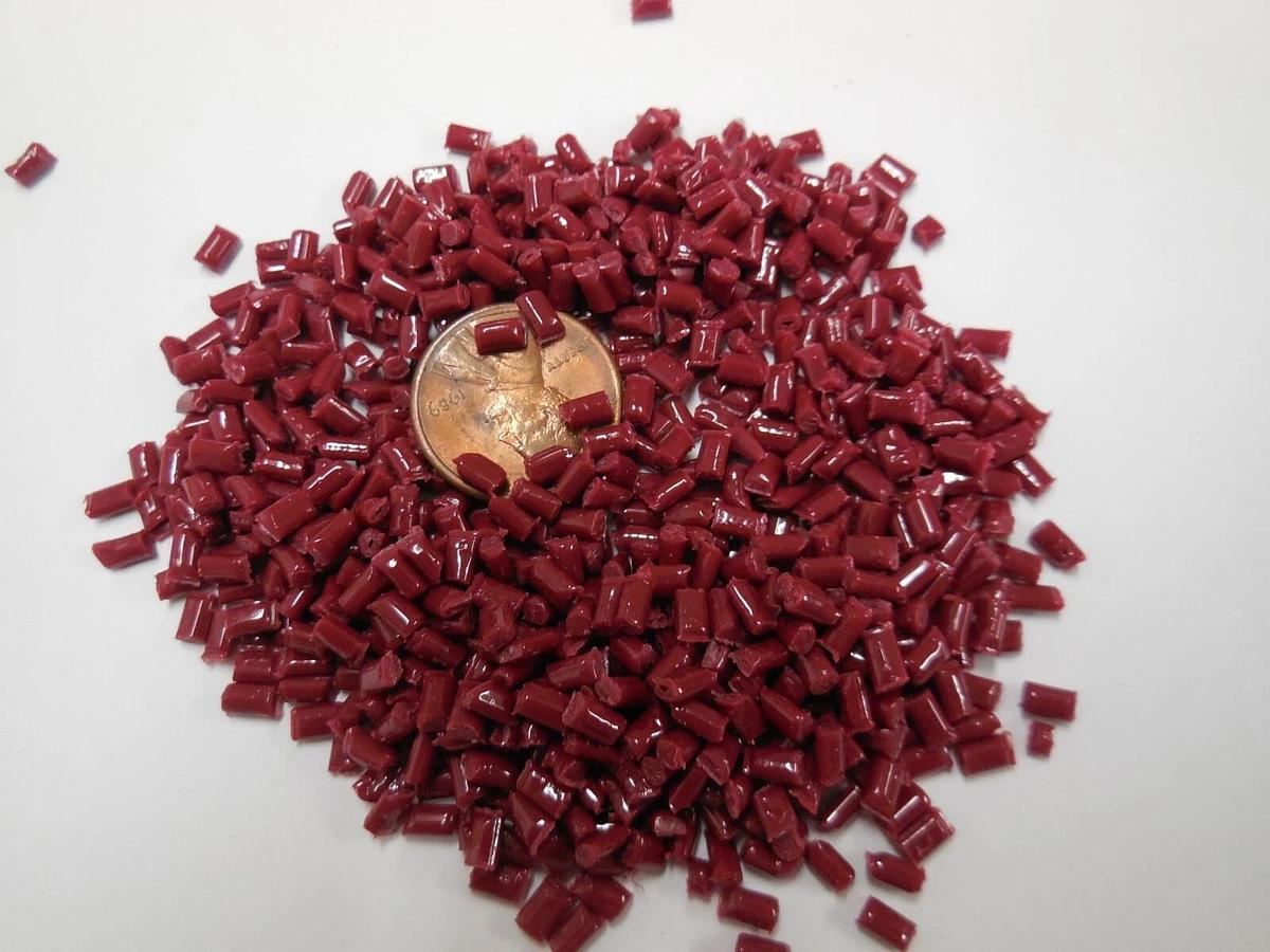 Red PC1616UR PC Polycarbonate Plastic Pellets Resin Material 10 Lbs
