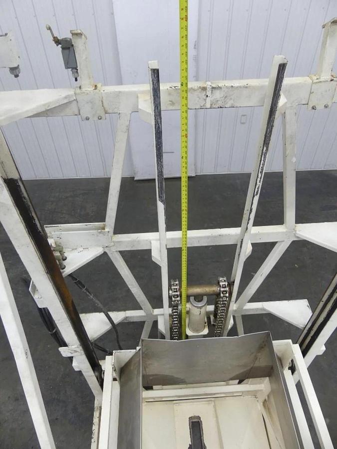 Used 🔥 MTC High Lift Hydraulic (VAT) Tote Bulk Material Dumper Hopper Tipper 2000Lb