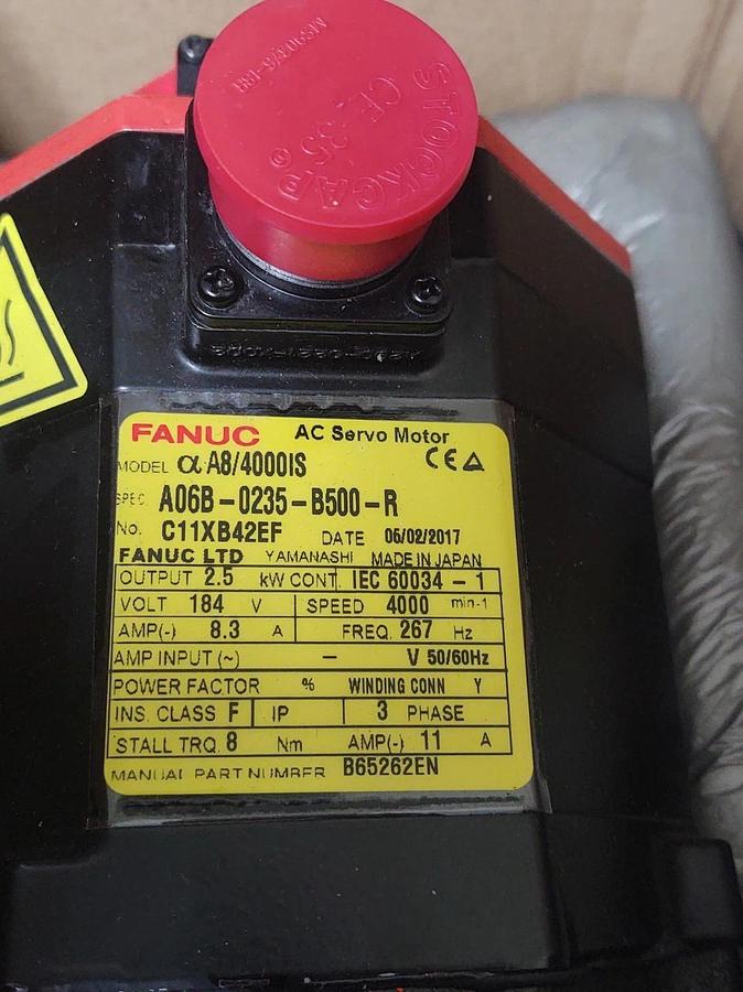 🔥FANUC A8/4000is Servo Motor A06B-0235-B500-R   C11XB42EF