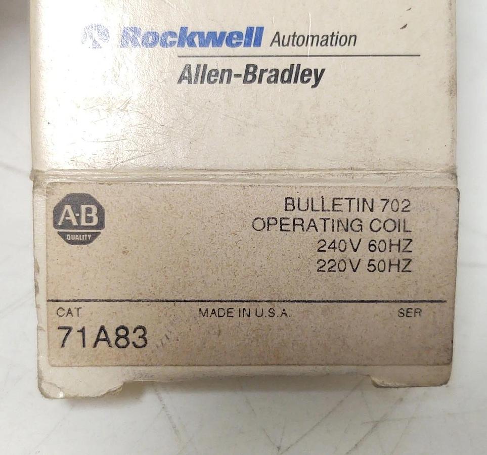🔥Allen-Bradley 71A83 Contactor Coil Size 1, 240V 60HZ