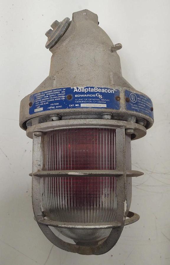 Used 🔥 Edwards Explosion Proof Hazardous Location Warning Light 98L7 92EXR-N5